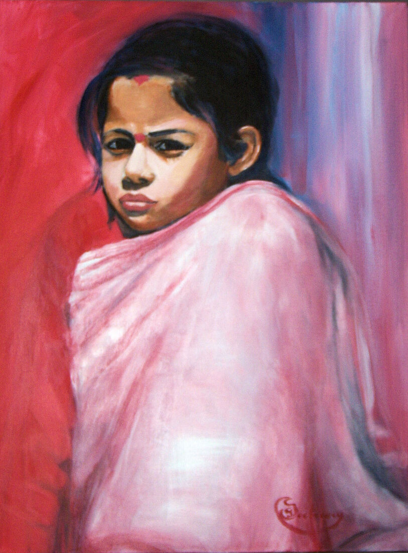 Portret  van  een Indisch Meisje