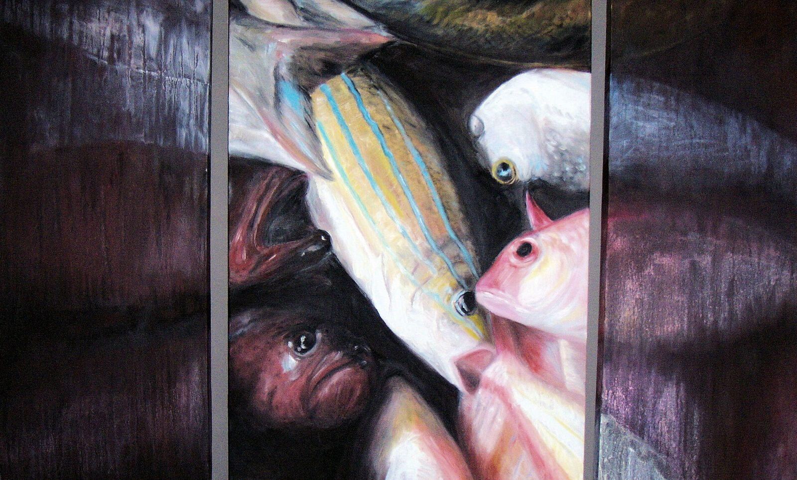 Vissen 1 drieluik Samak Fi Dabaada