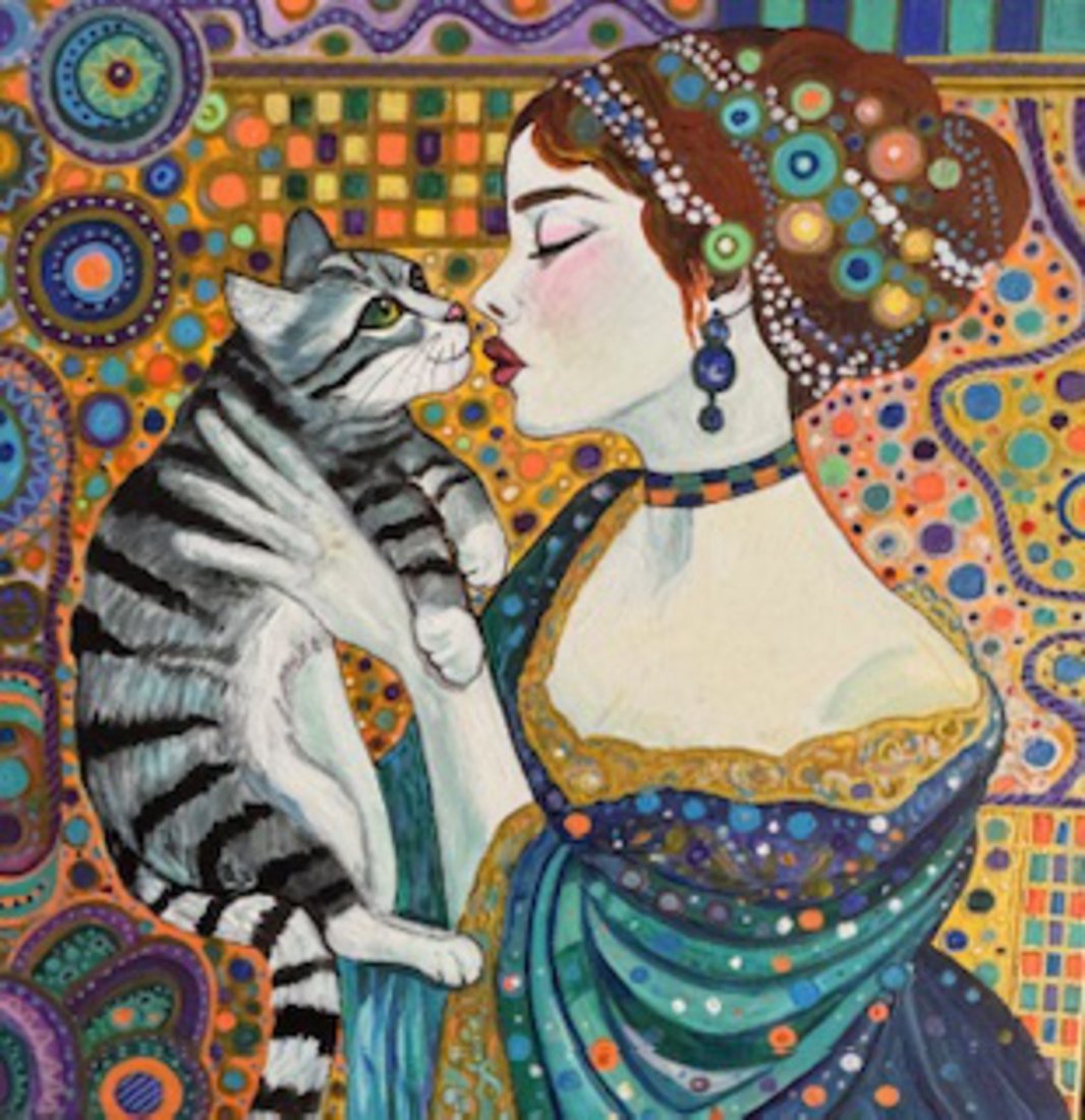 Mila and Kitten Kisses