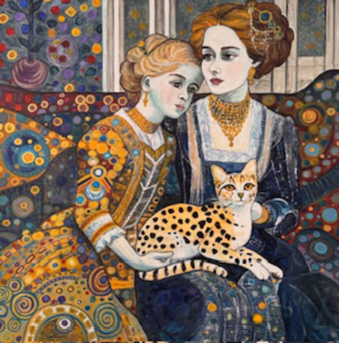 Victoria and daughter with Regal Feline 