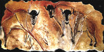 Grotkunst Lascaux Frankrijk dieren fresco's en schilderijen Prehistorische grottekeningen Ardèche