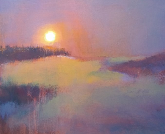 avondzon boven de duinen