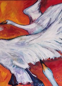 oost indische inkt, acryl en papier