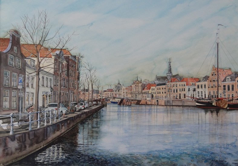 Haarlem zicht op het Spaarne