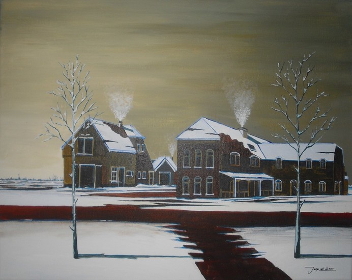 Uitgeest Langebuurt in winterse sfeer