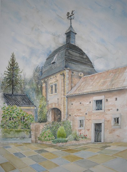 Limburg - toegangspoort naar Hoeve - n.b. Gulpen