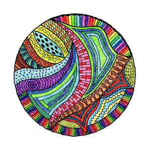 In deze groep heb ik alle zentangle tekeningen gezet. Het bevat zentangles, zendela's, handela's en overige tekeningen in deze stijl.