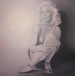 Madonna (mixed technique)