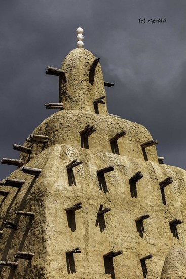 Clay entry Dogon little village