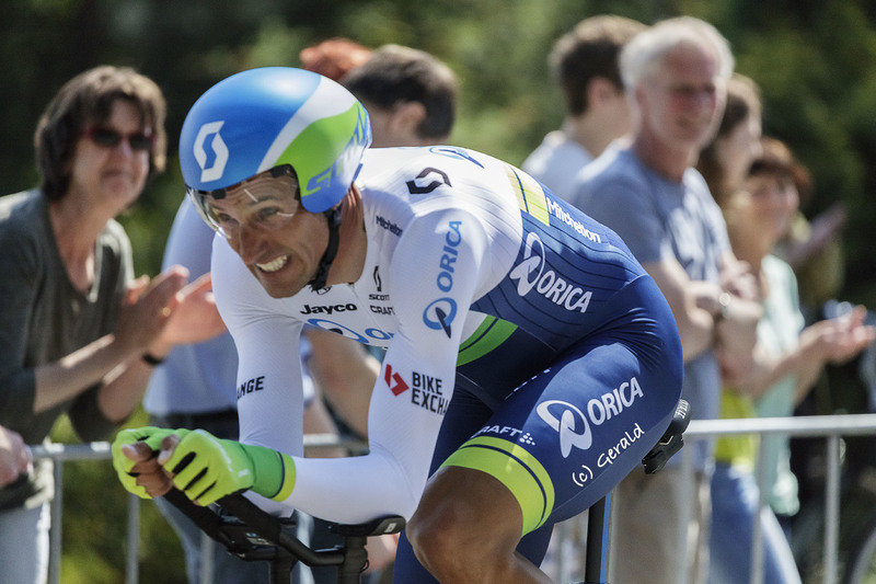Cyclist-3 Giro d'Italia in Apeldoorn