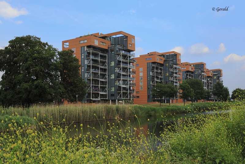 Apartment blocks near Apeldoorn's Canal