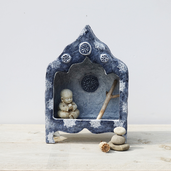 Altaarkastje Night Blue Flowers