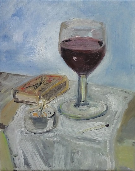 glas wijn