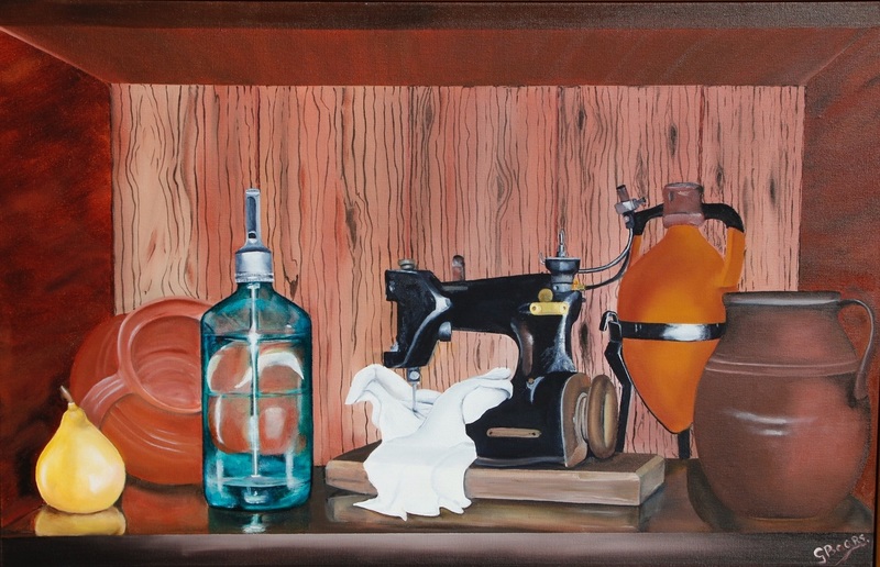 Geschilderd met olie verf