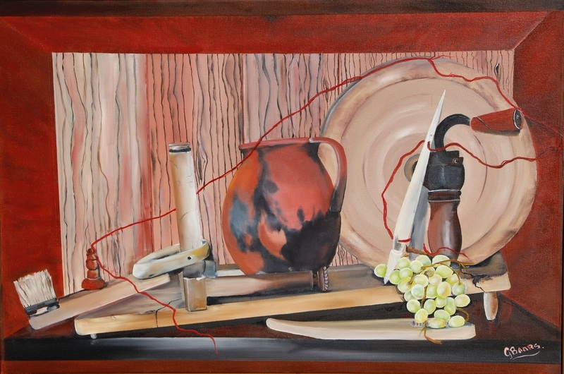 Geschilderd met olie verf