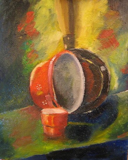 Stilleven met vergiet