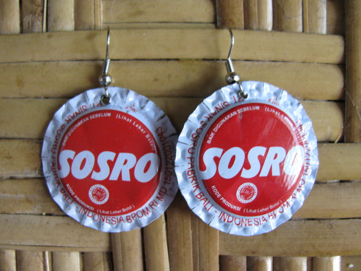 recycled earring, simple Sosro