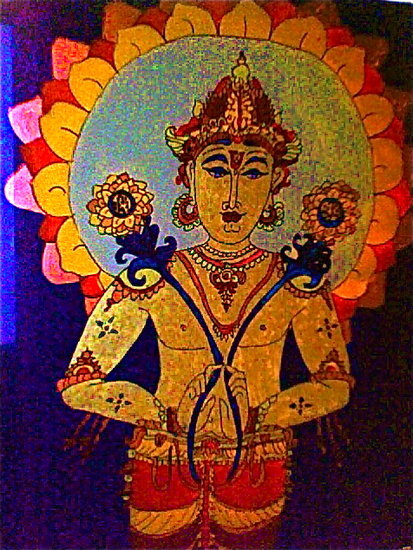 Glass painting, Surya