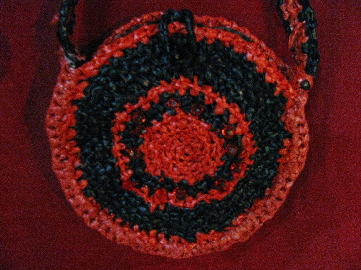 Tango crocheted plastic bag