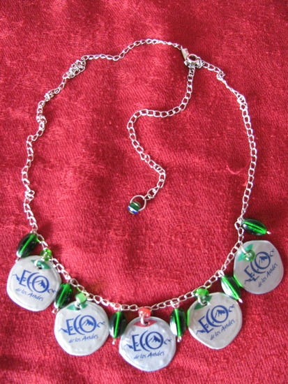 Eco recycled necklace