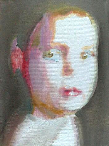 girl with red ear