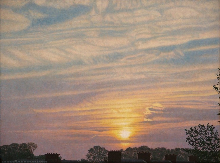 Sunset: altostratus, cirrus (The Hague) [6-9-04, 19:50-19:58]