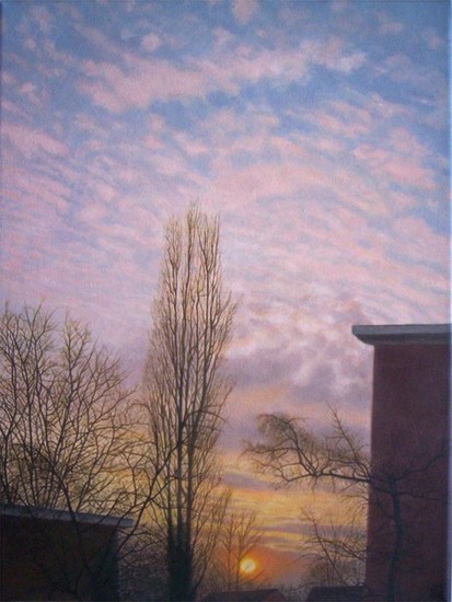 5. Zonsondergang: alto- en stratocumulus [12-1-03, 16:25-16:35]