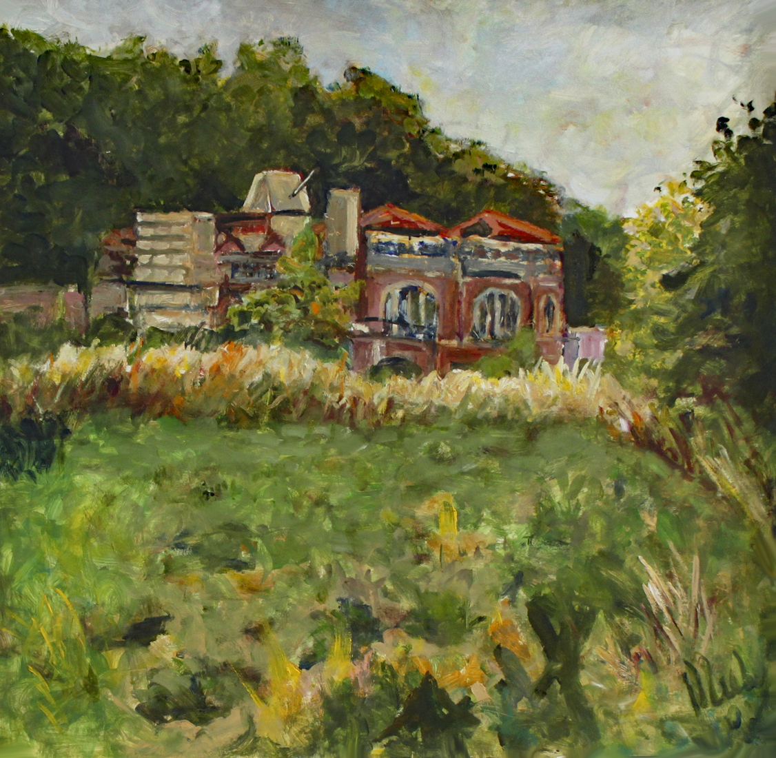 Autour de Marcasse , vanaf de andere kant van de Chemin de Messe 