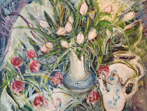 Al tekenend is Mieke van Zundert (nog) vrijer, dan met de penseel en verf op doek of paneel. het wat grotere formaat en de vrijheid van het onderwerp zal daar aan bijdragen. 