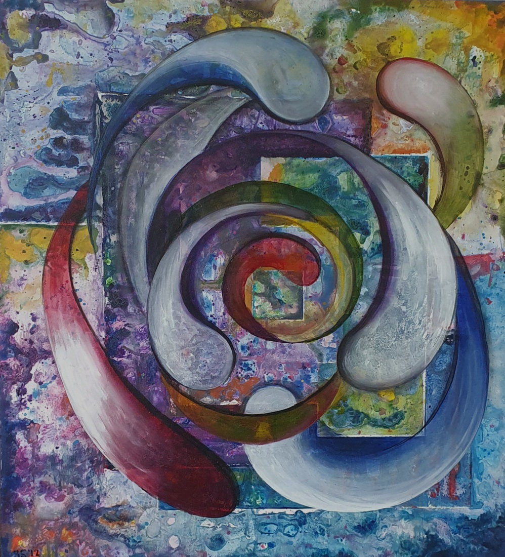 ronde vierkanten in kleur