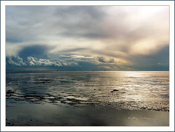 Evening falls over the Waddensea