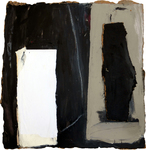 Krijtachtige vlakken en beton hebben een bijzondere schoonheid. Mijn collages zijn daarop geïnspireerd.