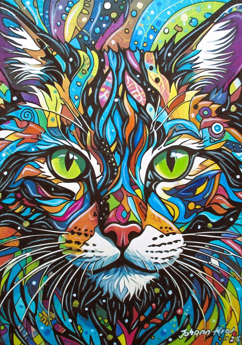 Colorful cat