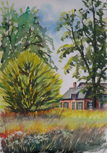 Ondanks coronperikelen hebben we toch nog een deel van het jaar samen buiten geschilderd.