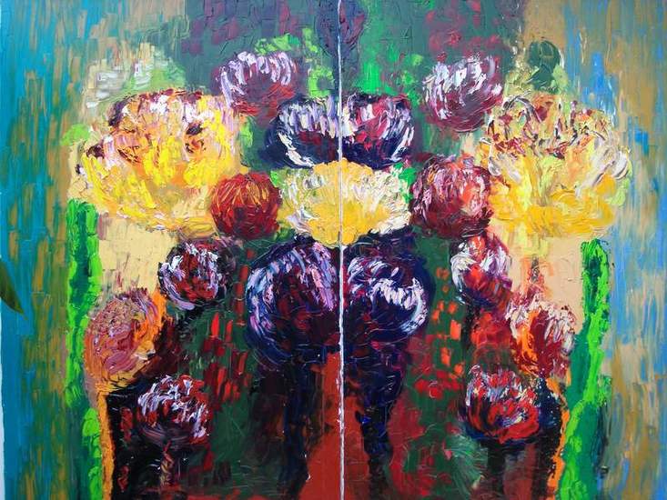 bloemenpracht 2-luik