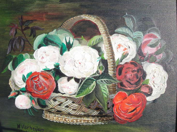 Mandje met bloemen 2