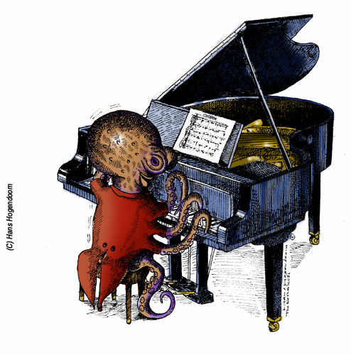 Oktopus pianist
