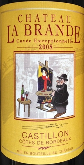 Wijn etiket Toulouse Lautrec