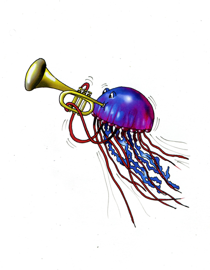 Trompet spelende Kwal