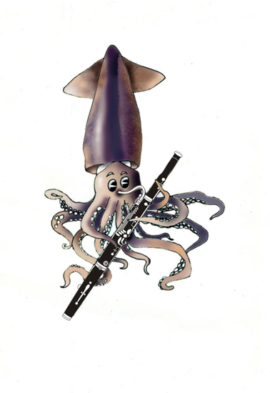 Pijlinktvis speelt fagot