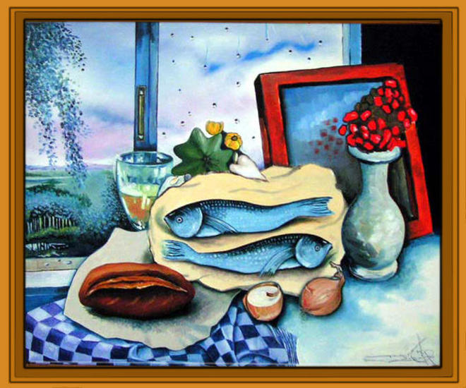 'Herring with onions' ( sold)