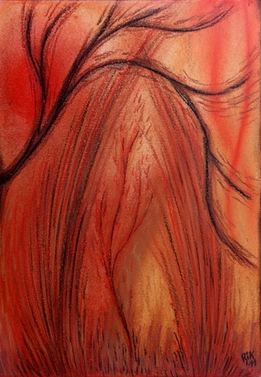 een zwoele avond in de savanne