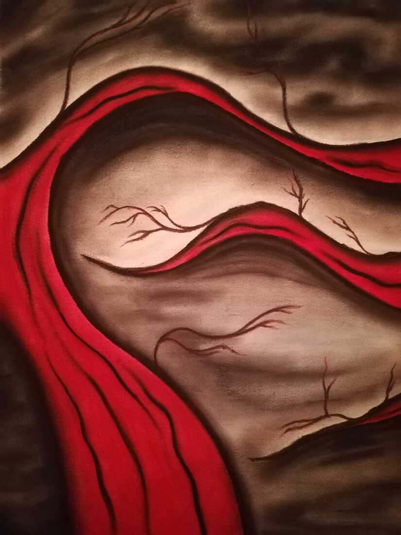 move slowly to drawning waves