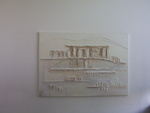 structuur-acryl op doek serie ' Limestone ' GREECE - Temple