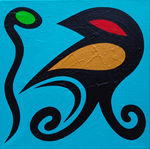 paintings on canvas and wood