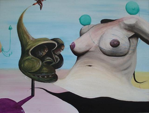 Het naakte model is een inspiratiebron voor veel schilders, zo had Dali Gala als muze. Het gebruik van een naakt model in een landschap was een van de eerste stappen in mijn doeken richting surrealisme. Ze zijn nooit meer verdwenen.