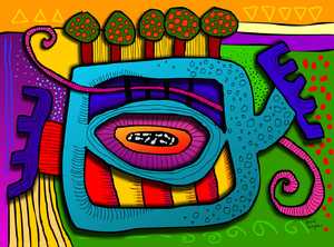 Digtale schilderijen uit het begin van deze eeuw.