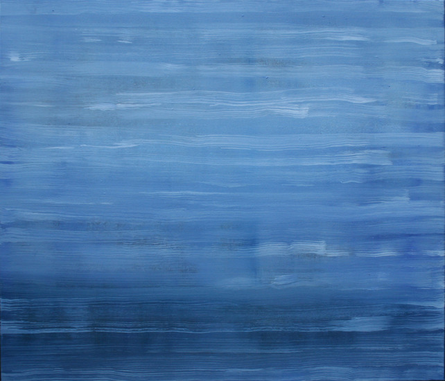 Abstractie in blauw 1