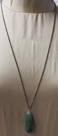 Agate Collier with silber