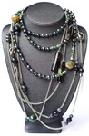 Besides painting and drawing I developed a passion for making jewelry. My jewelry works are made from natural minerals, like Agate, Lapis, Amethyst, Onyx ,Water Pearls. Connecting details are made from Silver or are Silver plated.